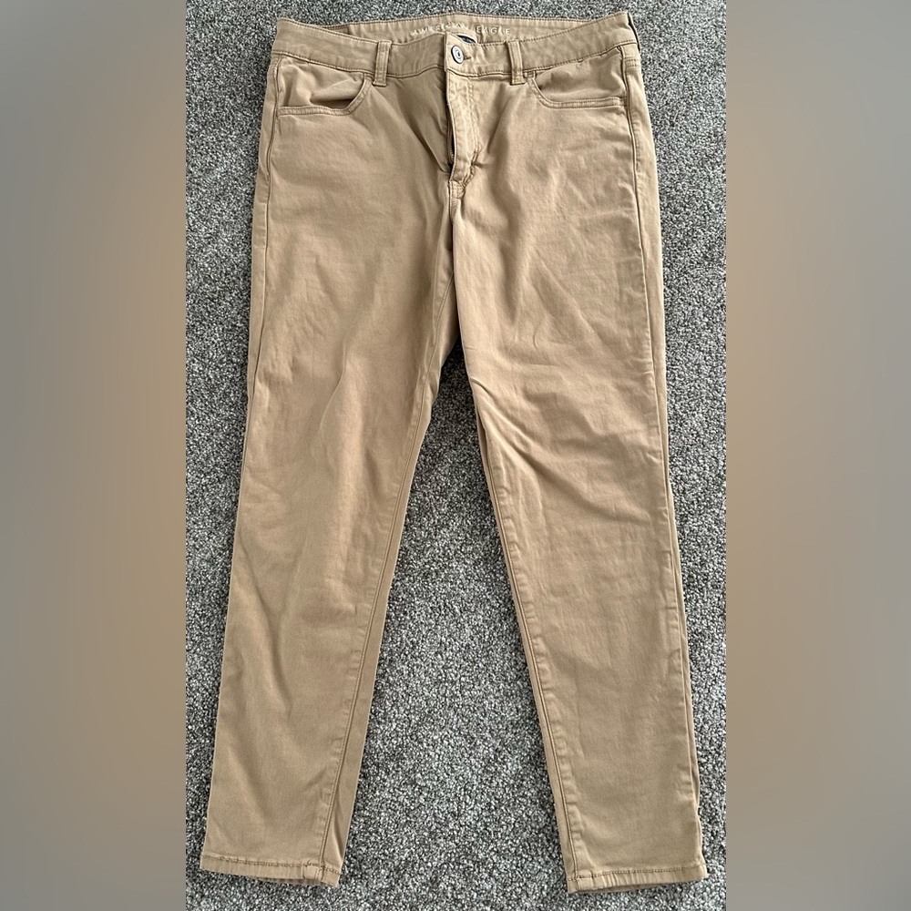 American Eagle Outfitters Women's Tan Skinny Jeans